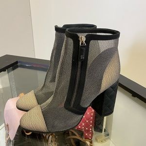 Chanel Mesh Booties